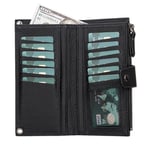 Bloominbag Lozan Strap Shadow Black Gerçek Deri Çapraz Askılı Telefon Bölmeli Cüzdan Çanta