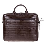 Bloominbag Mocha Croco Hakiki Deri 13-14 Inç Macbook/laptop Çantası