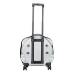 Bloominbag Pawbuddy Clear Travelmate– Gri Ve Şeffaf Tekerlekli Lüks Evcil Hayvan Taşıma Çantası