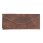 Bloominbag Prisma Espresso Brown Deri Gözlük Kılıfı – Mıknatıslı Üçgen Tasarım