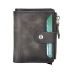 Bloominbag Siena Ash Gray Mekanizmalı Deri Cüzdan & Kartlık (rfid Korumalı)