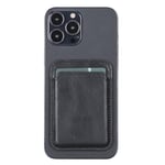 Bloominbag Snapé Noir Black Mıknatıslı Deri Telefon Kartlık