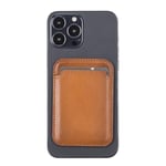 Bloominbag Snapé Warm Tan Mıknatıslı Deri Telefon Kartlık