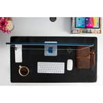 Bloominbag Still & Silent – Charcoal Gerçek Deri Masa Matı Macbook Altlığı Ve Mousepad