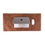 Bloominbag Still & Silent – Golden Tan Gerçek Deri Desk Mat Macbook Altlığı Ve Mousepad