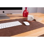 Bloominbag Still & Silent – Saddle Brown Gerçek Deri Desk Mat Macbook Altlığı Ve Mousepad