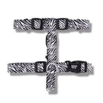 Bloominbag Swissplus Urban Paws Zebra Black Geri Dönüştürülmüş H-tipi Köpek Göğüs Tasması-s