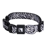 Bloominbag Swissplus Urban Paws Zebra Noir Recycled Köpek Tasması - 15 Mm