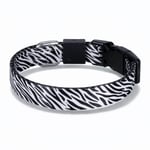 Bloominbag Swissplus Urban Paws Zebra Noir Recycled Köpek Tasması - 15 Mm