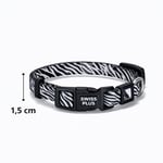 Bloominbag Swissplus Urban Paws Zebra Noir Recycled Köpek Tasması - 15 Mm