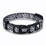 Bloominbag Swissplus Urban Paws Zebra Noir Recycled Köpek Tasması - 20 Mm