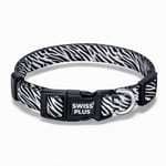 Bloominbag Swissplus Urban Paws Zebra Noir Recycled Köpek Tasması - 15 Mm