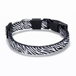 Bloominbag Swissplus Urban Paws Zebra Noir Recycled Köpek Tasması - 10 Mm
