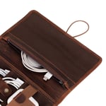 Bloominbag Torino Tech Roll Saddle Cognac Hakiki Deri Kablo & Şarj Düzenleyici