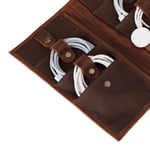 Bloominbag Torino Tech Roll Saddle Cognac Hakiki Deri Kablo & Şarj Düzenleyici