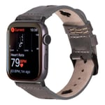 Bloominbag Valais Stone Ash Leather Apple Watch Kordon-44/45/46/49mm