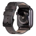 Bloominbag Valais Stone Ash Leather Apple Watch Kordon-44/45/46/49mm