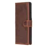 Bloominbag Valeno Saddle Heritage Deri Samsung Galaxy S25 Ultra(6.9”) Manyetik Ayrılabilir Cüzdanlı Telefon Kılıfı