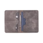 Bloominbag Viaggio Voyager Gray Chic Deri Pasaport Ve Kart Kılıfı