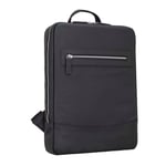 Bloominbag Vicenza Obsidian Black 13–14 Inç Laptop Bölmeli Hakiki Deri Sırt Çantası