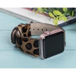 Bloominbag Wild Leopard Deri Apple Watch Kordon-44/45/46/49 Mm