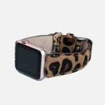 Bloominbag Wild Leopard Deri Apple Watch Kordon-44/45/46/49 Mm