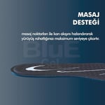 BLUE GEL Klasik Ayakkabılar için Memory Foam Masaj Etkili Tabanlık, Hafızalı Sünger (40-45)
