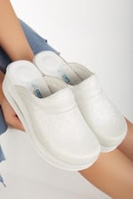 BLUE ORTHOPEDİC SABO TERLİK-Beyaz Sim Klasik Ortopedik Sabo Terlik (Beyaz / 36)
