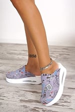 BLUE ORTHOPEDİC SABO TERLİK-Gri İlkyardım Temalı Airmax Ortopedik Sabo Terlik