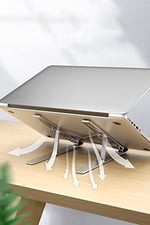 Blueforce AS-70 7 Kademeli Alüminyum Taşınabilir Laptop Notebook Tablet Standı Katlanabilir Portatif Macbook Metal Stant 10 inç-16 inç uyumlu