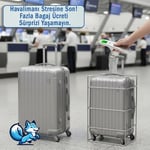 Bluefox Dijital Bagaj Tartısı - 50kg/110lb Kapasiteli, Dara Fonksiyonlu, Arkadan Aydınlatmalı LCD Ekran, Çoklu Ağırlık Birimi Seçenekleri, Taşınabilir & Ergonomik Tasarım
