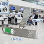 Bluefox Dijital Bagaj Tartısı - 50kg/110lb Kapasiteli, Dara Fonksiyonlu, Arkadan Aydınlatmalı LCD Ekran, Çoklu Ağırlık Birimi Seçenekleri, Taşınabilir & Ergonomik Tasarım