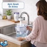 Bluefox Mutfak Musluk Ucu Su Arıtma (Ver. II) - Klor ve Kireç Azaltıcı, Organik Safsızlıkları Giderici, Uzun Ömürlü Temizlenebilir Kartuş, Kolay Kurulumlu, Akıllı Sürahi Ön Arıtma için İdeal