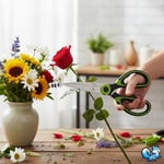 Bluefox Yeşil Ağır Hizmet Tipi Mutfak Makası, Çok Amaçlı Keskin Paslanmaz Çelik Makas, Tavuk, Balık, Et, Sebzeler, Otlar, Barbekü, Çiçekler, Kuruyemişler için Mutfak Makası
