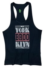 Bluu Unisex Siyah Fitness Gym Tank Top Sporcu Atleti Nybk