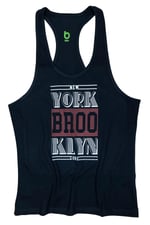 Bluu Unisex Siyah Fitness Gym Tank Top Sporcu Atleti Nybk