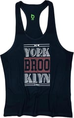 Bluu Unisex Siyah Fitness Gym Tank Top Sporcu Atleti Nybk