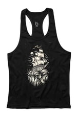 Bluu Wave Fitness Gym Tank Top Sporcu Atleti