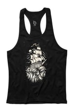 Bluu Wave Fitness Gym Tank Top Sporcu Atleti