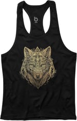 Bluu Wolfart Fitness Gym Tank Top Sporcu Atleti