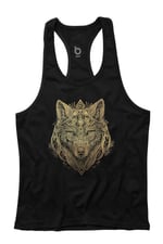 Bluu Wolfart Fitness Gym Tank Top Sporcu Atleti