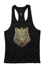 Bluu Wolfart Fitness Gym Tank Top Sporcu Atleti