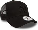 Bob Team Logo Trucker Şapka New York Yankees Siyah Fileli