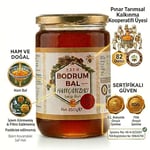 Bodrum Bal Ham Çam Balı 850g -%100 Saf Ham Bal Filtre edilmemiş - Güvenli Doğal Apiterapik Cam Kavanoz