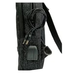 BodyBag Çanta Büyük Boy USB Çıkışlı Özel Askılı & Sağ ve Sol Yön Degiştirme Özel Dokuma Kumaş Uniseks Çanta