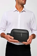 Boldy Erkek Kozmetik Çantası-Tıraş Çantası-Seyahat Çantası-Makyaj Çantası-Traş Çantası-El Çantası-Handbag