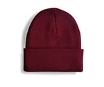 Boldy Klasik Spor Bere-Triko Bere-Unisex Nakışsız Bere-Düz Bere-Unisex Bere-Düz Klasik Bere (Bordo)