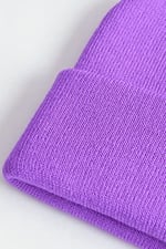 Boldy Klasik Spor Bere-Triko Bere-Unisex Nakışsız Bere-Düz Bere-Unisex Bere-Düz Klasik Bere (Lila)