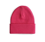 Boldy Klasik Spor Bere-Triko Bere-Unisex Nakışsız Bere-Düz Bere-Unisex Bere-Düz Klasik Bere (Fuşya)