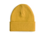 Boldy Klasik Spor Bere-Triko Bere-Unisex Nakışsız Bere-Düz Bere-Unisex Bere-Düz Klasik Bere (Hardal)
